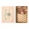 Maileg Myszka Dziewczynka w pudełku Baby mouse Sleepy/wakey in box - rose