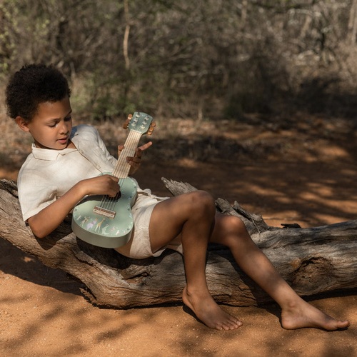 Drewniana gitara zielona Safari Friends FSC Little Dutch  4