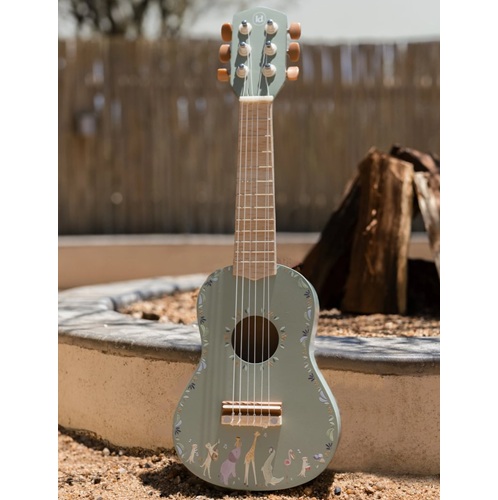 Drewniana gitara zielona Safari Friends FSC Little Dutch  2