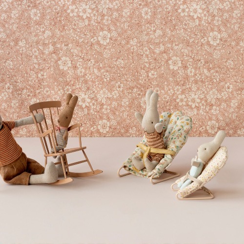 Maileg króliczek w żółtą kratkę rabbit yellow check  2