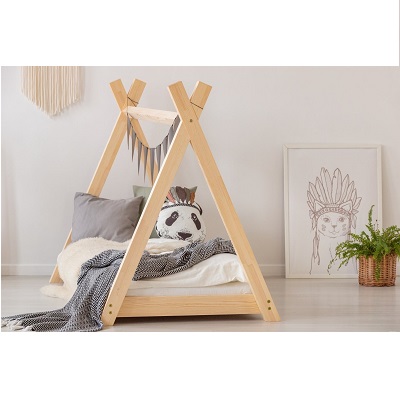 Drewniane łóżko domek TIPI dla dzieci 2