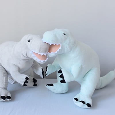 Pluszowy Dinozaur miętowy rozmiar M z imieniem Melootka 3