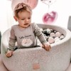 Suchy basen Velvet z piłeczkami (200 szt) jasnoszary MeowBaby 1