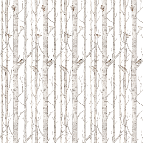Tapeta dziecięca Birch Forrest Drzewa 2
