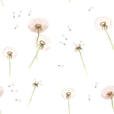 Tapeta dziecięca Dandelions Mlecze 2