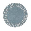 Lorena Canals Dywan Round ABC Vintage Azul Natural 1