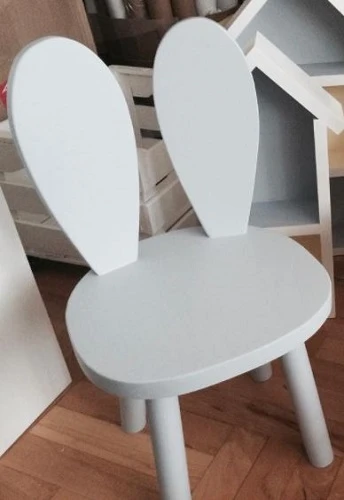 Bambooko drewniane krzesełko dziecięce Króliczek 9